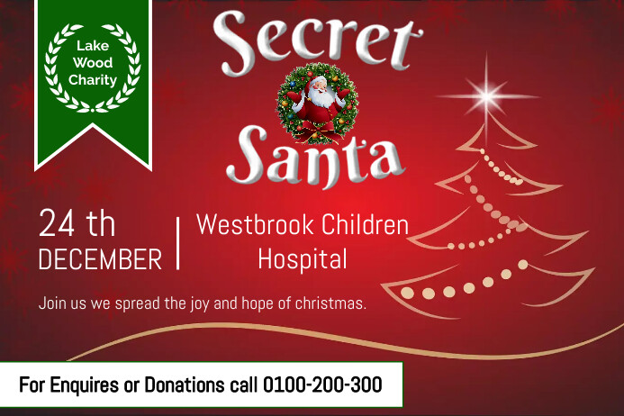 secret santa Template | PosterMyWall
