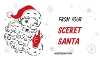 Secret Santa Tag template