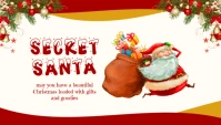 Secret Santa Encabezado de blog template