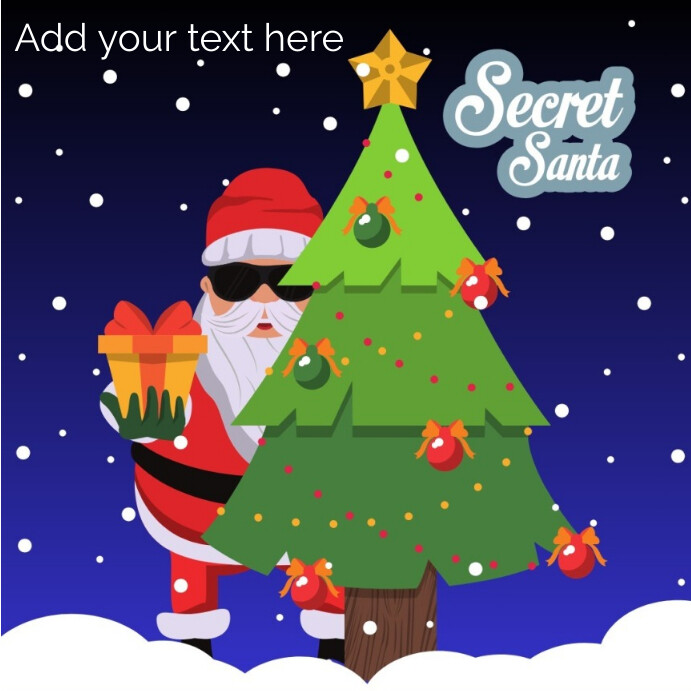 Secret santa Template | PosterMyWall
