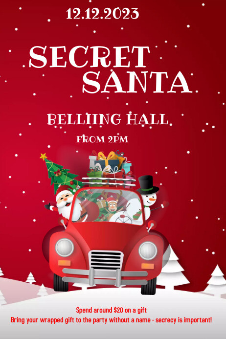 Secret Santa Template | PosterMyWall