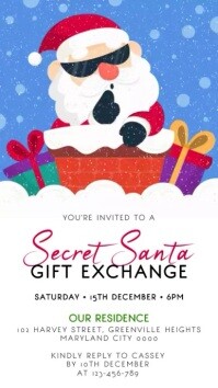 Secret Santa Template | PosterMyWall
