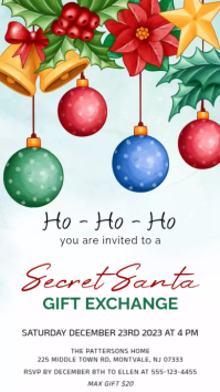secret santa Template | PosterMyWall