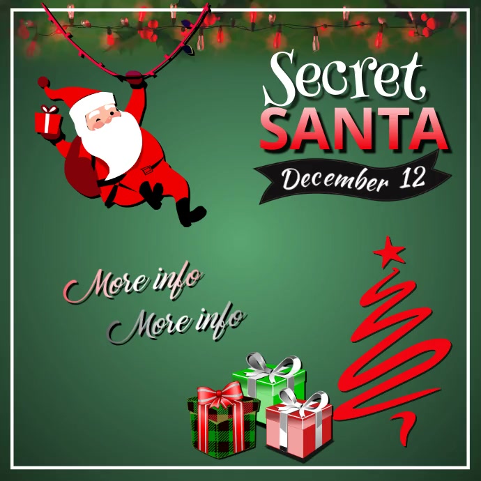 Secret Santa Template | PosterMyWall