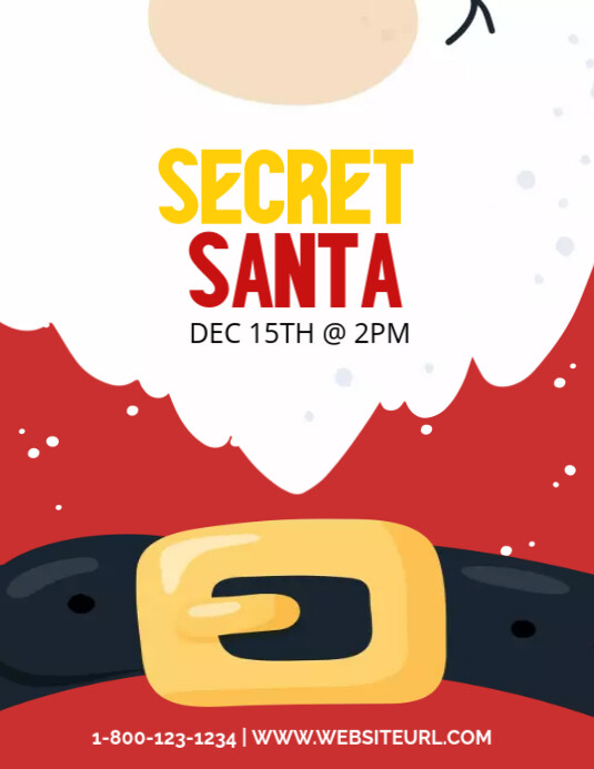 Secret Santa Template | PosterMyWall