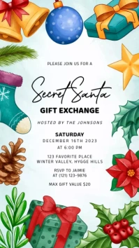 secret santa Instagram 快拍 template