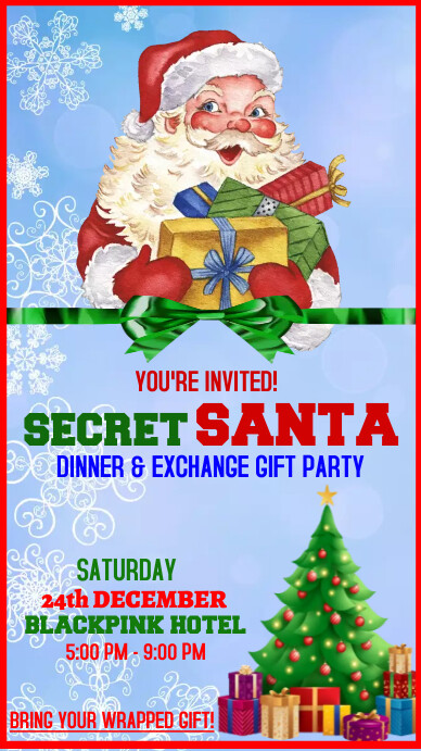 Secret Santa Template | PosterMyWall