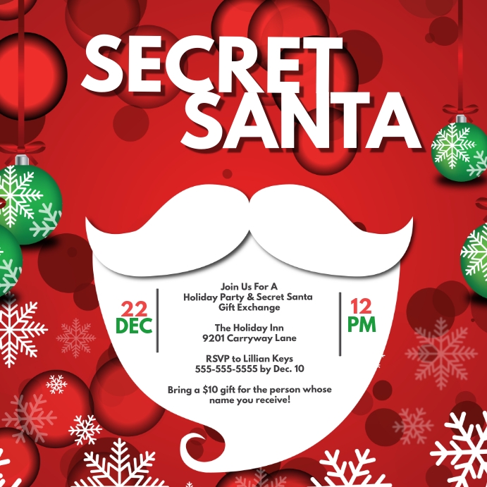 Secret Santa Template Excel Templates Secret Santa Template Excel Templates