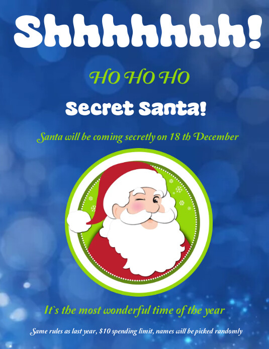 Secret Santa PosterMyWall