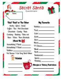 Secret Santa Template | PosterMyWall