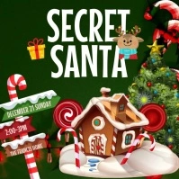 Secret Santa Event Instagram Post template