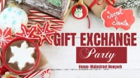 Secret Santa Gift exchange poster YouTube Thumbnail template