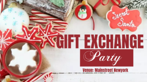 Secret Santa Gift exchange poster YouTube-miniature template