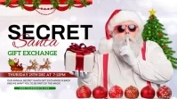 Secret santa poster Pantalla Digital (16:9) template