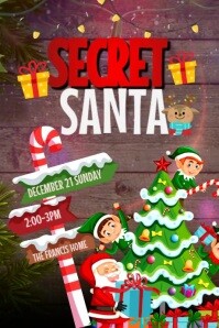 Secret Santa Poster Template | PosterMyWall