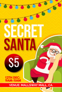 secret santa Template | PosterMyWall