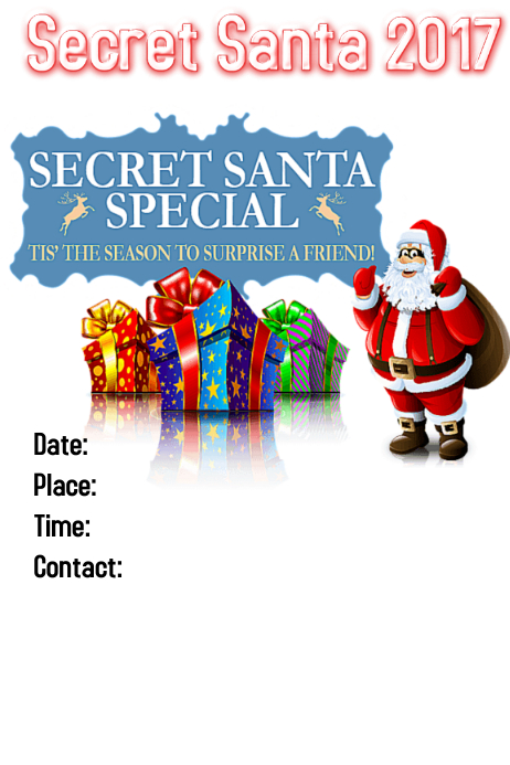 SECRET SANTA SPECIAL Template | PosterMyWall