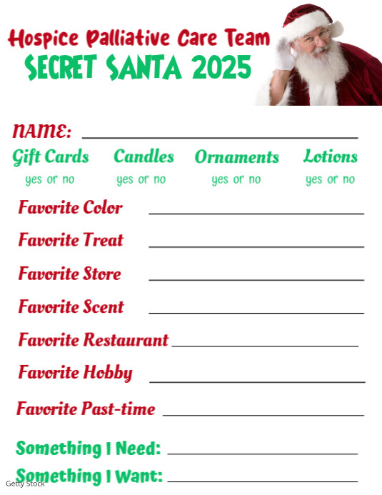 Secret Santa Wish List Template Holiday Ideas! Check Out My Website