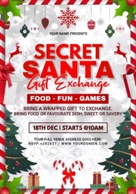 Secret sants gift exchange (1) A5 template