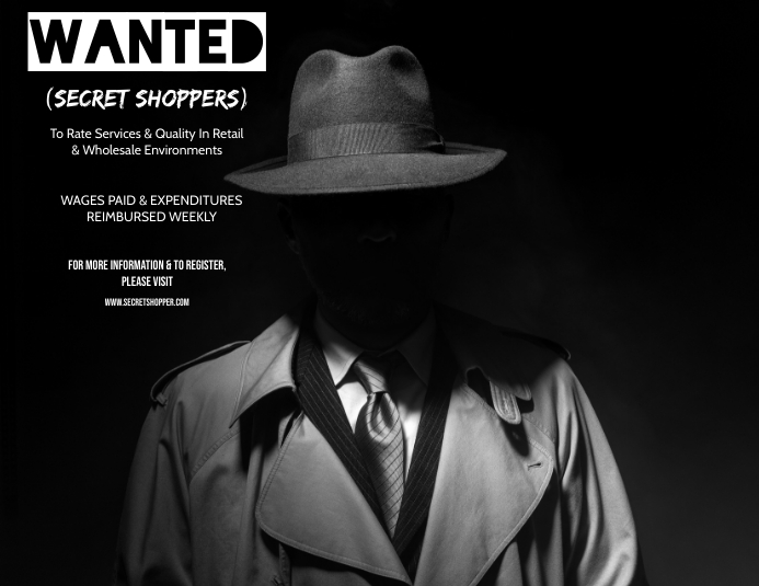 SECRET SHOPPER Template PosterMyWall
