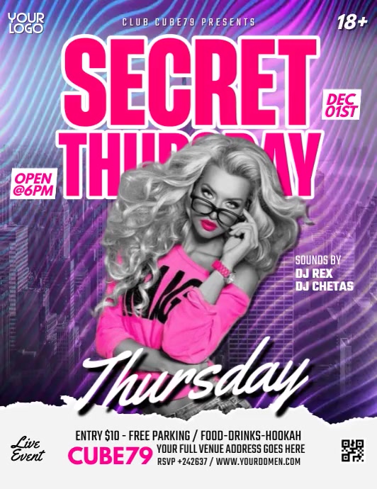 Secret Thursday Template | PosterMyWall