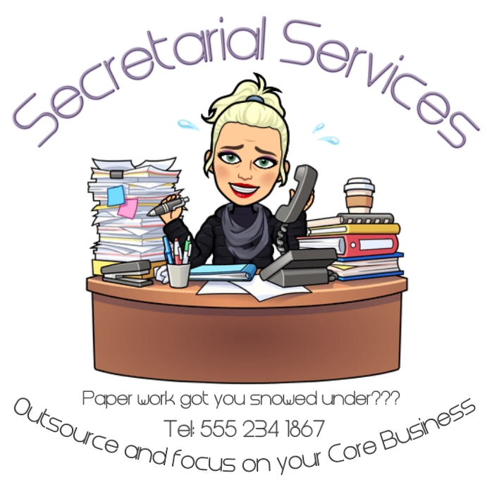Copy of Secretarial Services | PosterMyWall