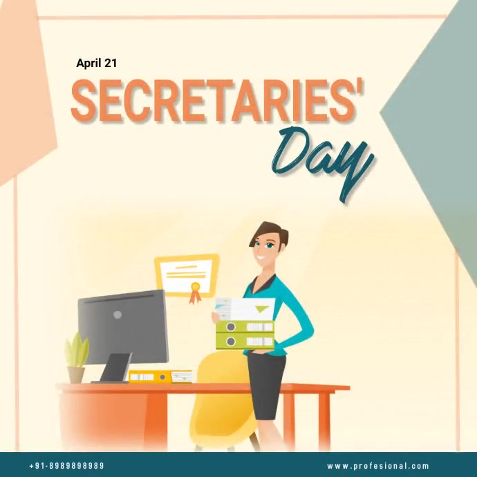 Copy of Secretaries' Day PosterMyWall
