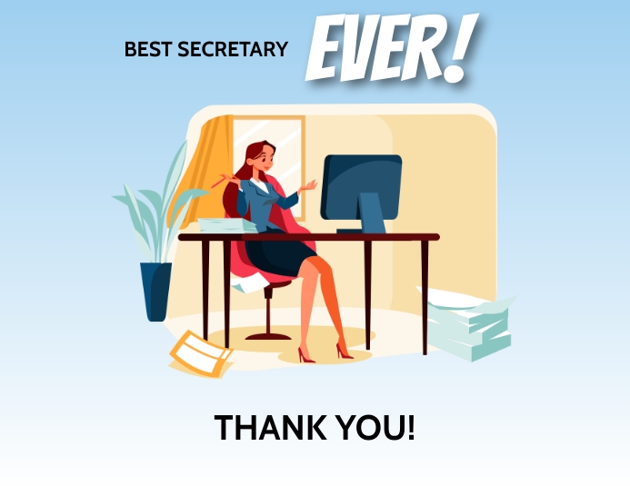 SECRETARY Template | PosterMyWall