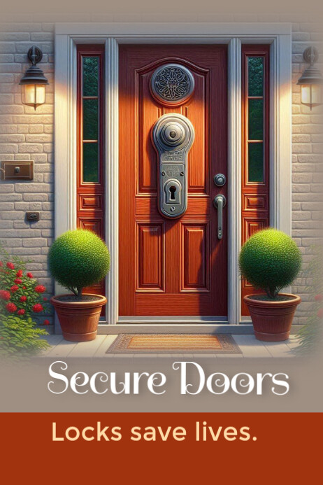 Plantilla de Secure door | PosterMyWall