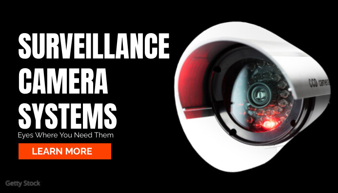 Security Camera companies Blog Header Template | PosterMyWall