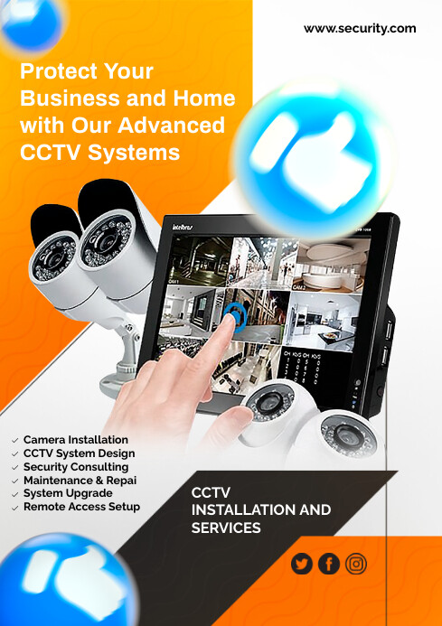 Security camera installation Template | PosterMyWall