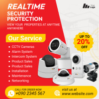 CCTV Security Camera Sale Instagram Post Template | PosterMyWall