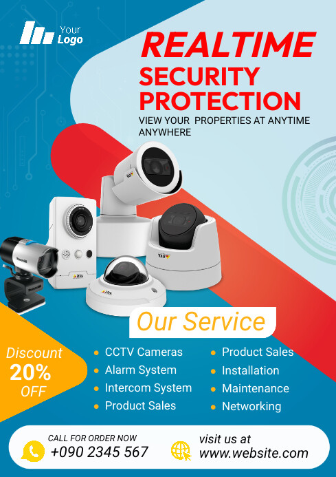 Security CCTV Camera Sale A4 Template | PosterMyWall