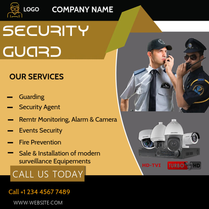 security guard agency poster Template | PosterMyWall