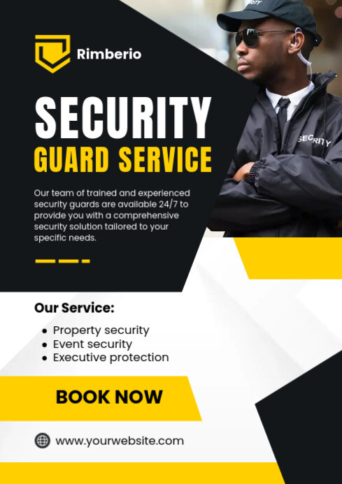 security guard service template | PosterMyWall