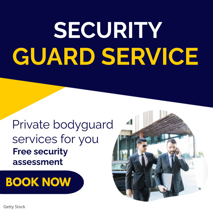Security Guard Service Template PosterMyWall