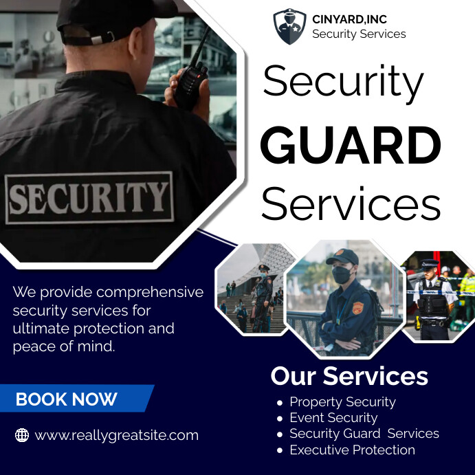 Security Guard services design template | PosterMyWall