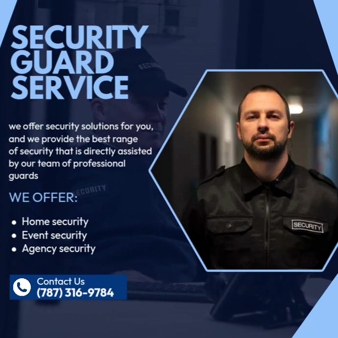 Security Guard Services Template | PosterMyWall