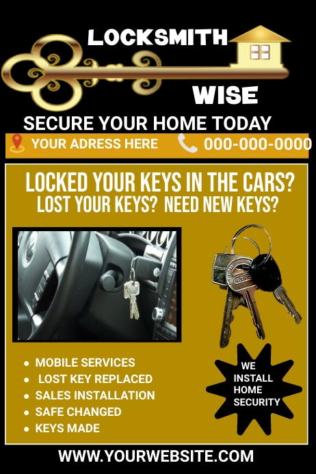 Copy of Security key flyer | PosterMyWall