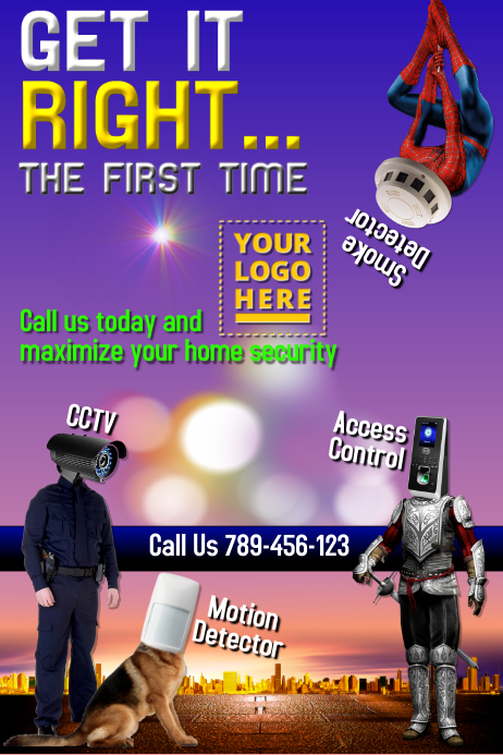 Security Poster Example Security Template | PosterMyWall