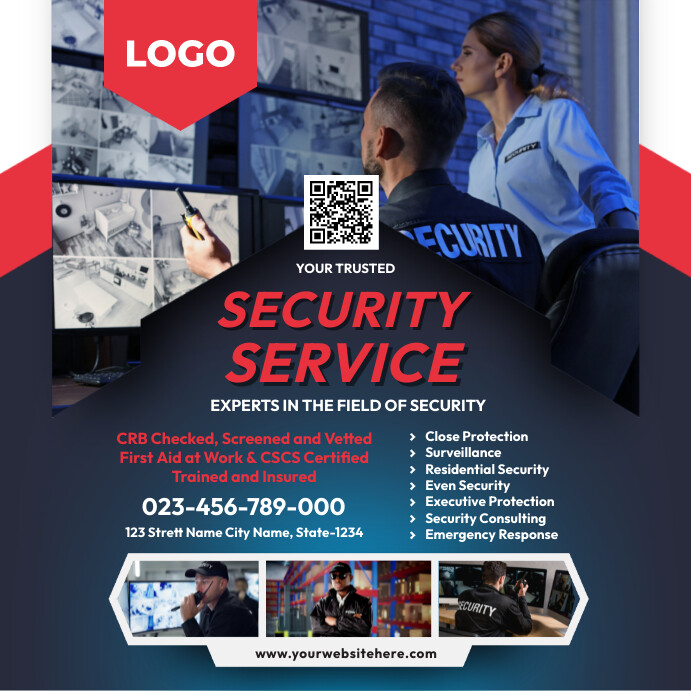 Copy of Security Service Ad template | PosterMyWall