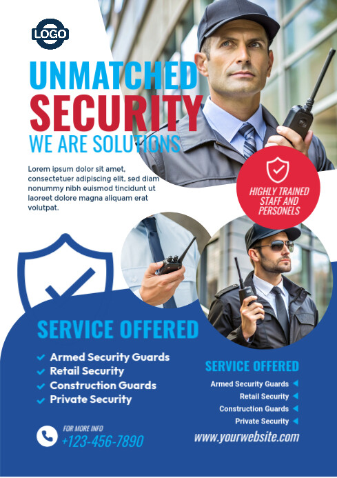Copy of Security Service Flyer Template | PosterMyWall