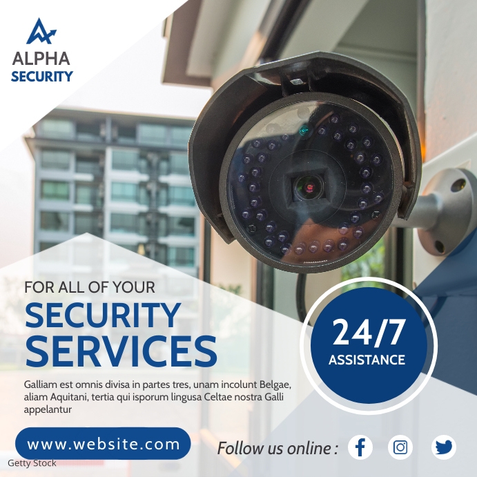 security services advertisement Template | PosterMyWall