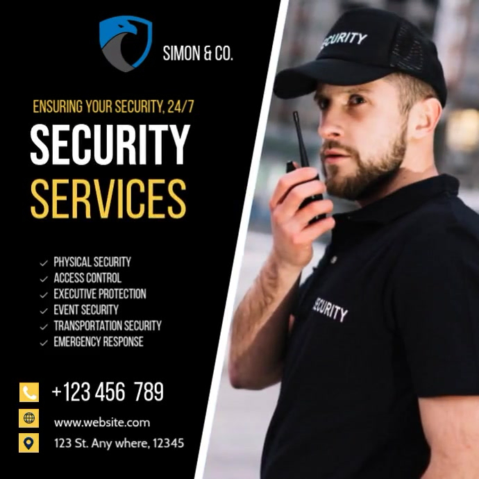 security services Template | PosterMyWall