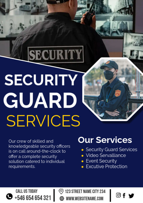 Security services poster template | PosterMyWall