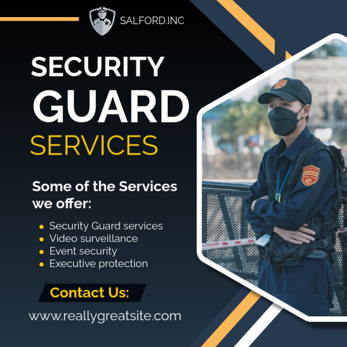 Security Poster Example security services poster template | PosterMyWall