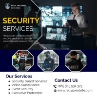 security services video poster template