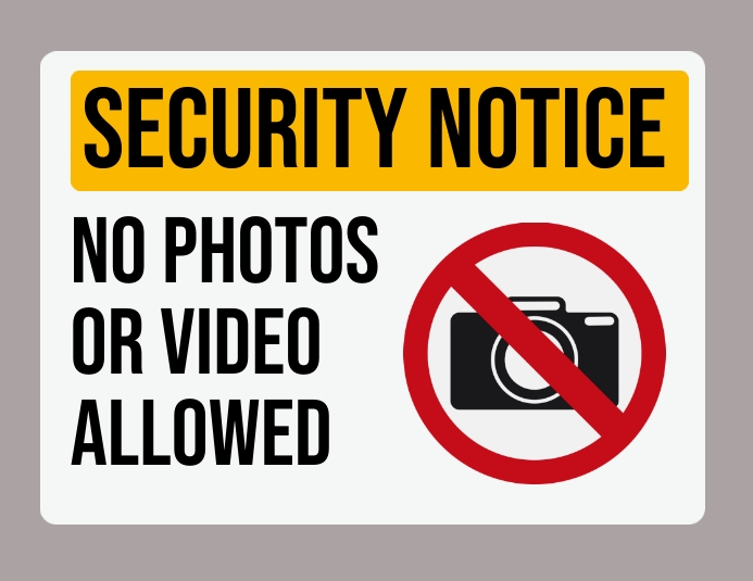 Copy of Security Sign Notice | PosterMyWall
