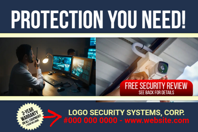 Security Poster Example Security System Template | PosterMyWall