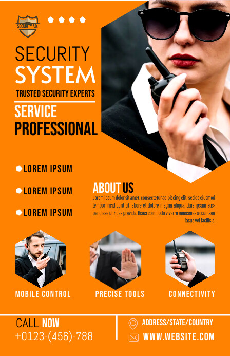 SECURITY TEMPLATE PosterMyWall